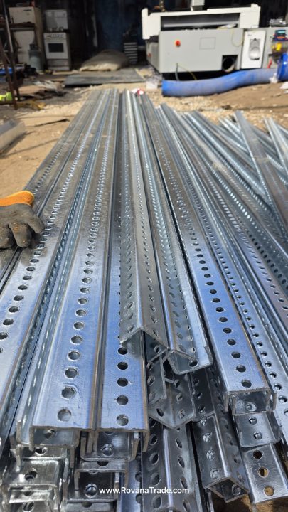 Galvanized metal stands for the Esna project, Upper Egypt development